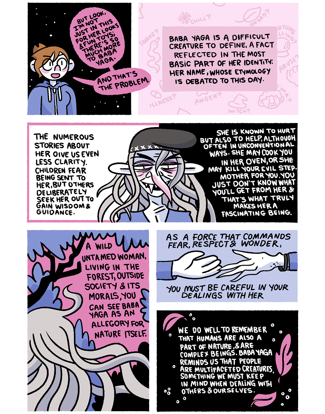 monstrous advice: baba yaga page 3: baba yaga is rad as heck but also kinda terrifying