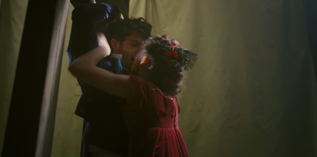 Anthony and Siena making out under the bleachers.
