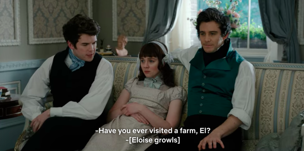 Colin: "Have you ever visited a farm, El?"
Eloise growls.
