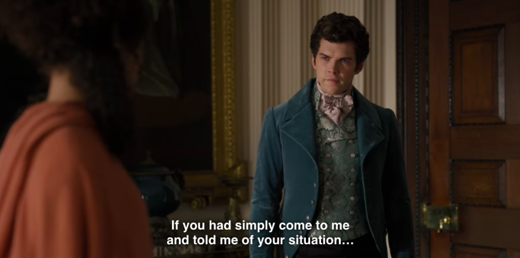 Colin to Marina, "If you had simply come to me and told me of your situation..."