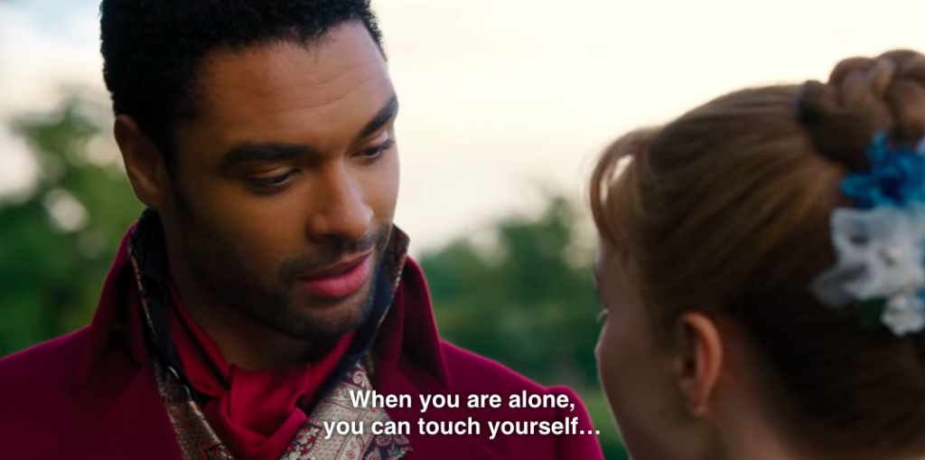 Simon to Daphne: "When you are alone, you can touch yourself..."