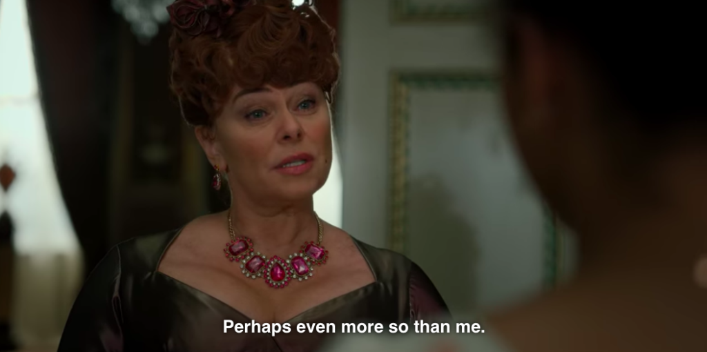 Portia to Marina, "Perhaps even more so than me."