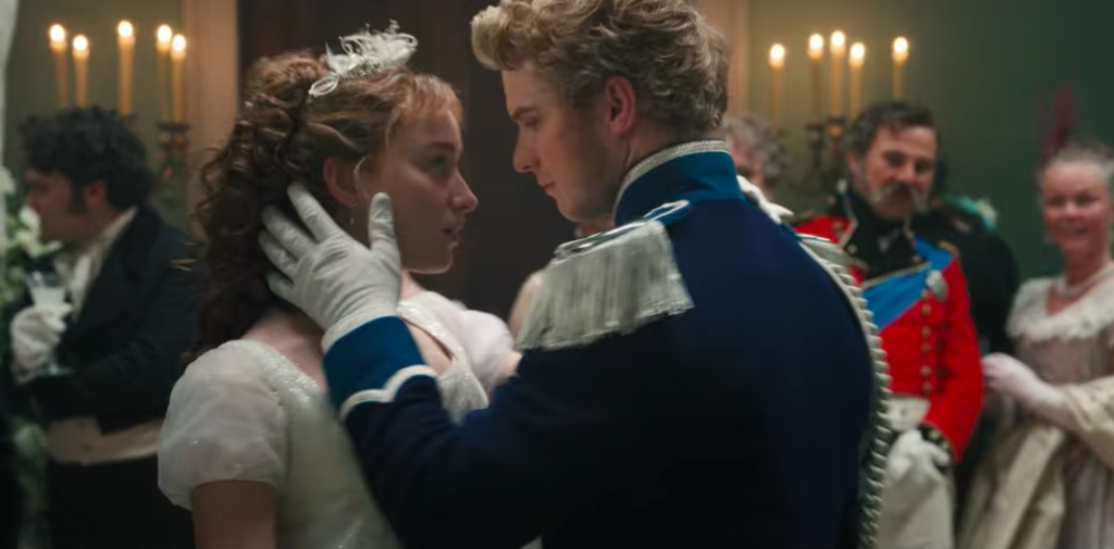 The prince and Daphne, dancing.