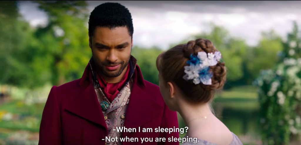Daphne: "When I am sleeping?"
Simon: "Not when you are sleeping."