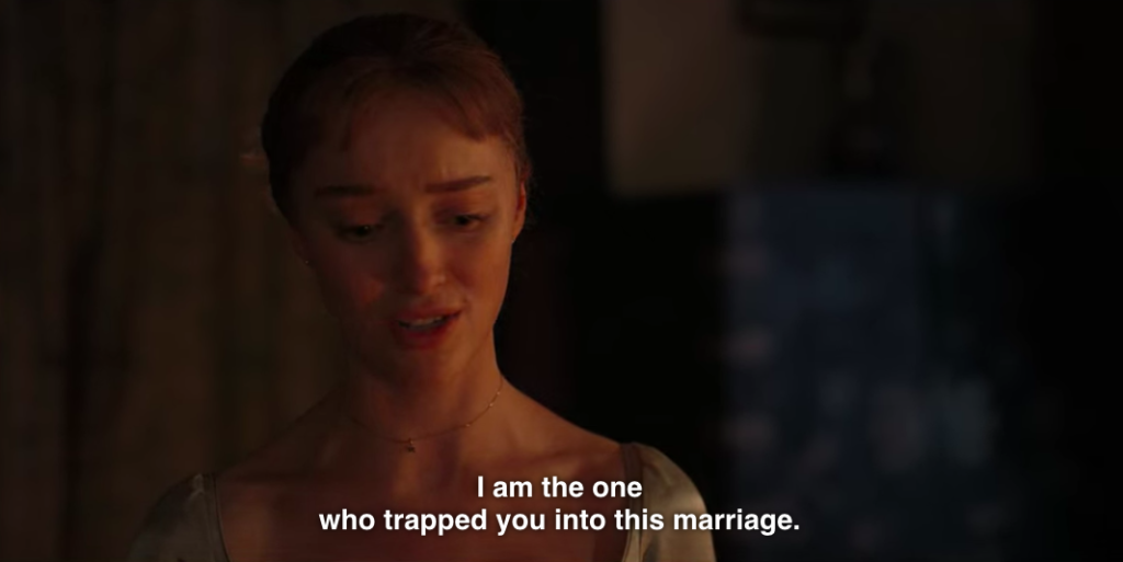 Daphne to Simon: "I am the one who trapped you into this marriage."
