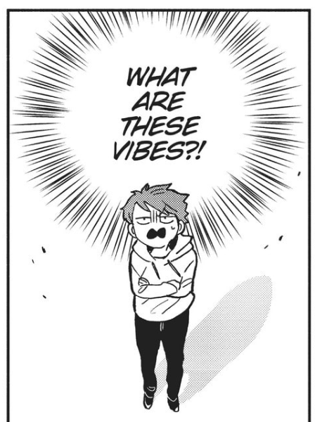 Shizuka's little brother thinks, "What are these vibes?!"