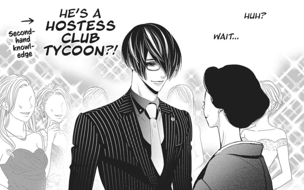 Yuri realizes that Oya is a hostess club tycoon.